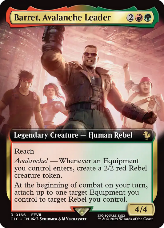 Barret, Avalanche Leader (0166) (Extended Art) - Foil