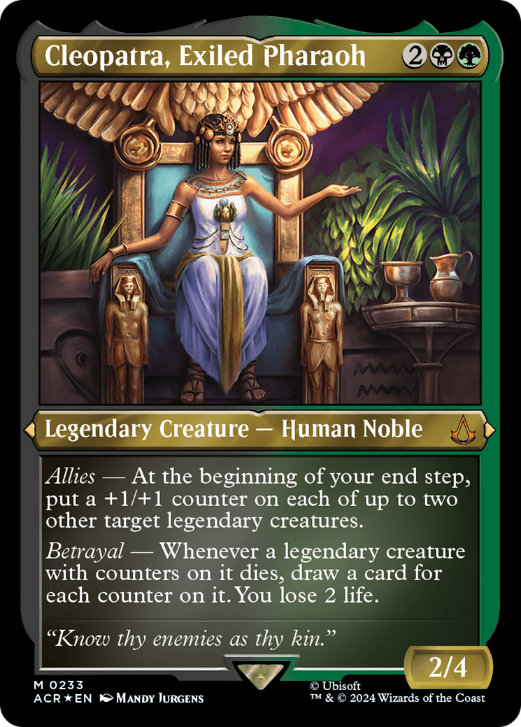 Cleopatra, Exiled Pharaoh (0233) - Foil Etched