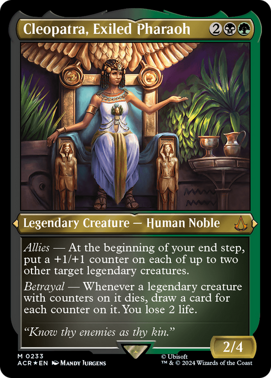 Cleopatra, Exiled Pharaoh (0233) - Foil Etched