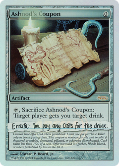 Ashnod's Coupon - Foil - Arena Unhinged