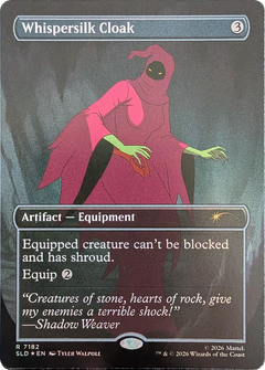 Whispersilk Cloak (7182) (Borderless) (SLD) - Foil