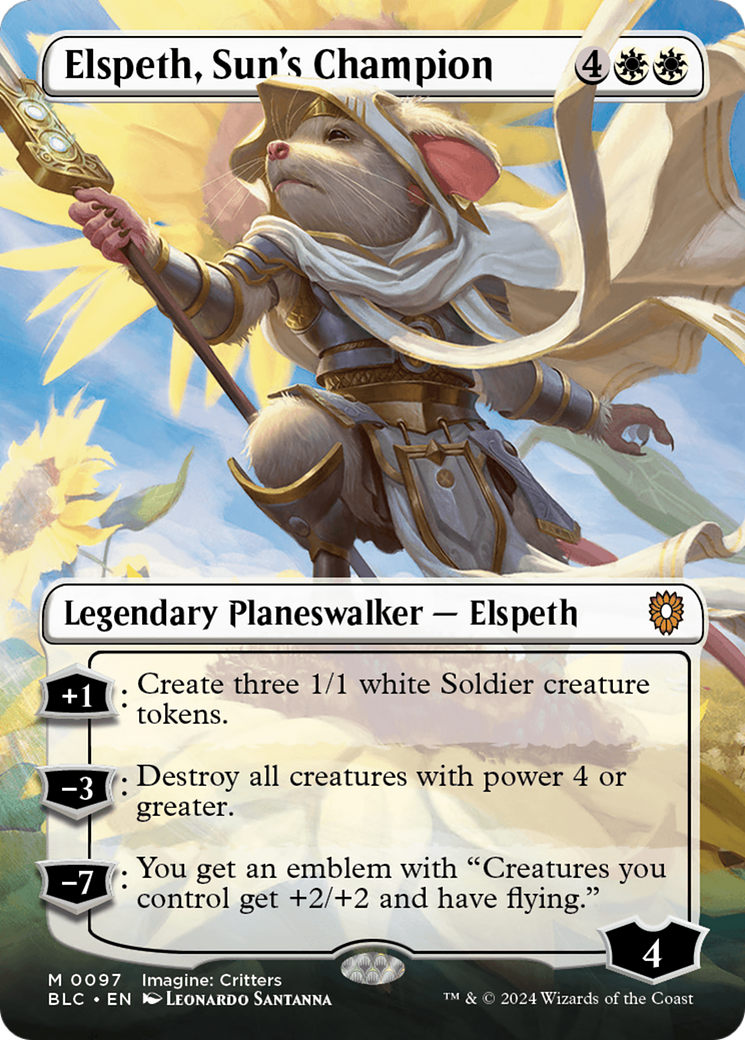 Elspeth, Sun's Champion (0097) (Borderless) (Showcase)