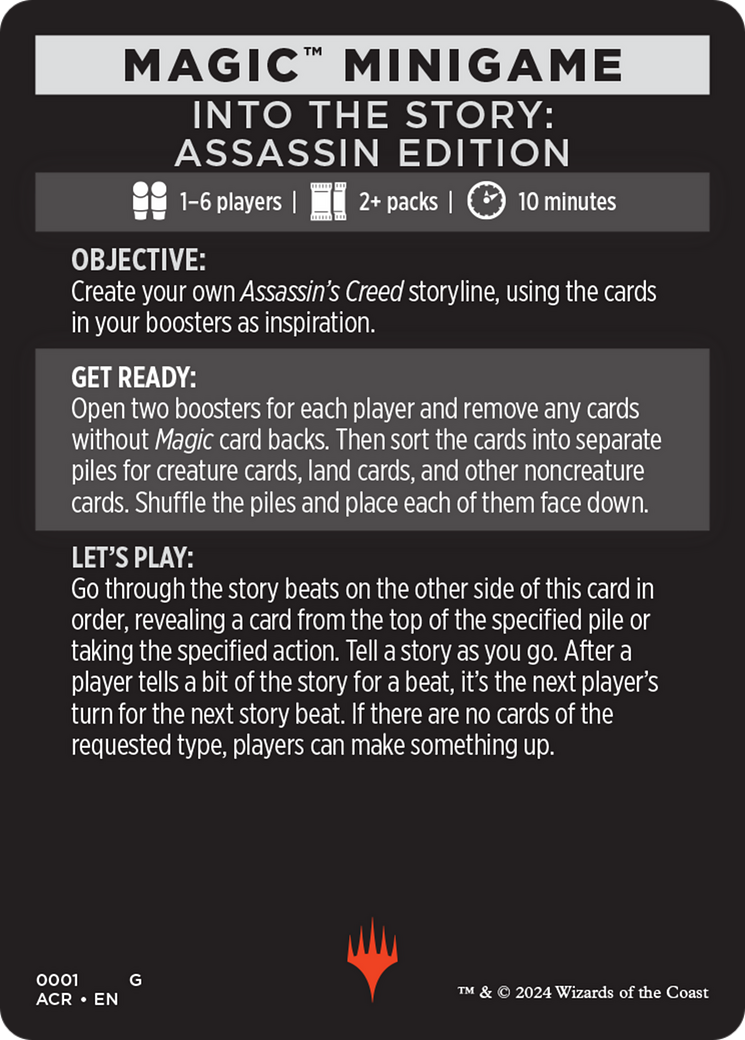 Magic Minigame: Into the Story: Assassin Edition (TACR)