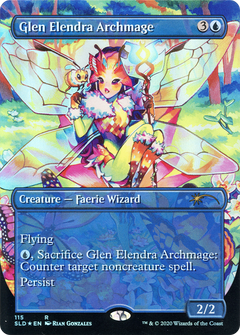 Glen Elendra Archmage (115) (Borderless) - Foil
