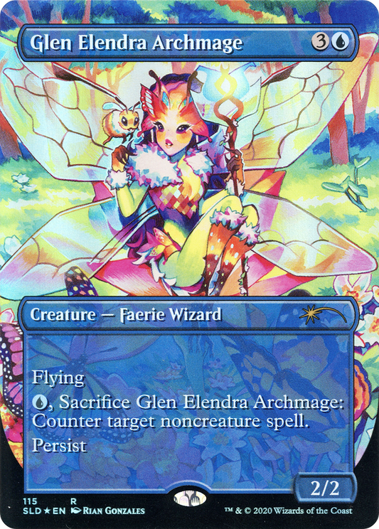 Glen Elendra Archmage (115) (Borderless) - Foil