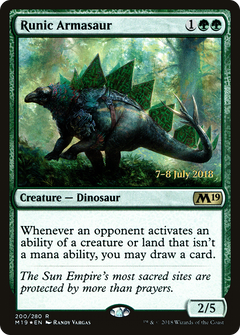 Runic Armasaur (200) (Prerelease) - Foil