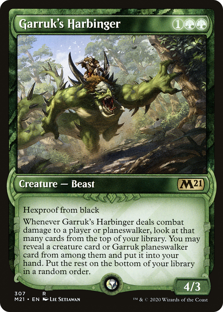 Garruk's Harbinger (307) (Showcase) - Foil