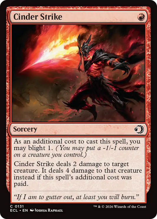 Cinder Strike (0131) (ECL) - Foil
