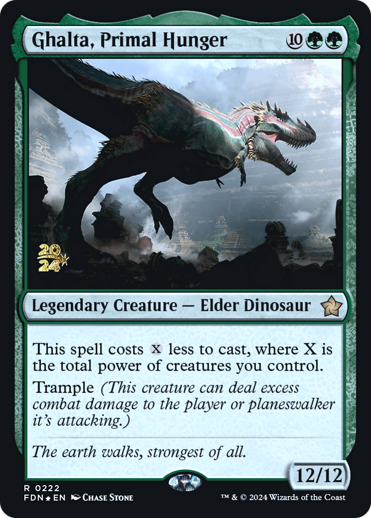 Ghalta, Primal Hunger (0222) (Prerelease) - Foil