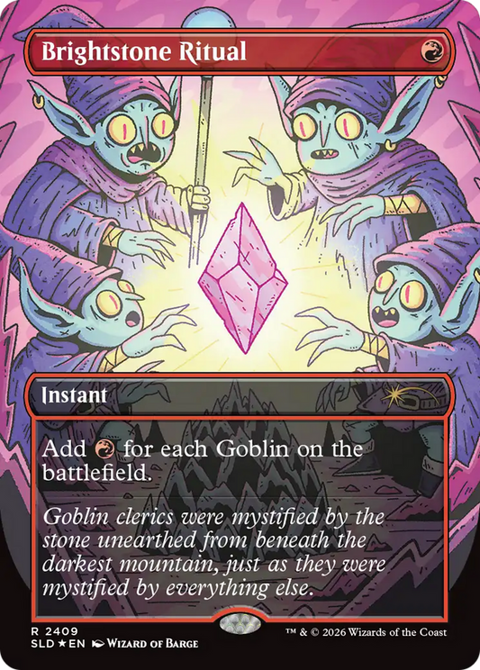 Brightstone Ritual (2409) (Borderless) (SLD) - Foil
