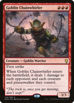 Goblin Chainwhirler (129) (Promo Pack) - Foil