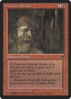 Dwarven Soldier (Illus. Rob Alexander)