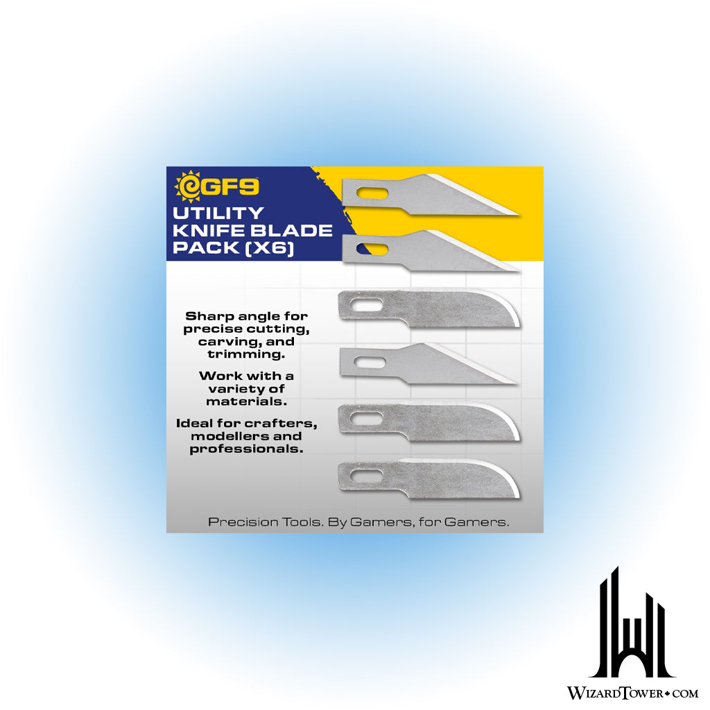 GF9 Hobby Tools Utility Knife Blade Pack - 6 Qty