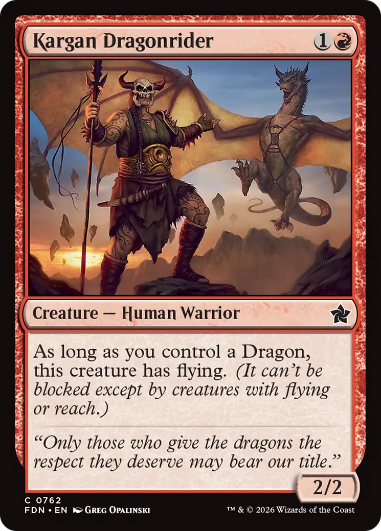 Kargan Dragonrider (0762) (FDN)
