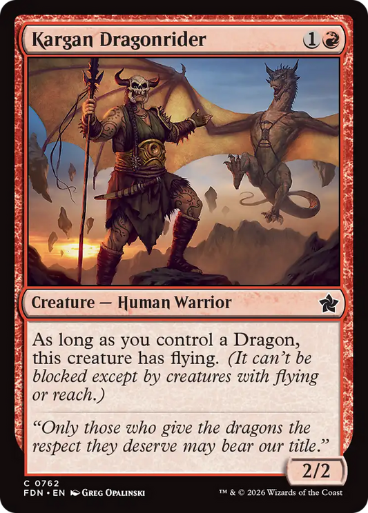 Kargan Dragonrider (0762) (FDN)