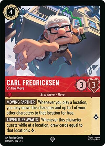 Carl Fredricksen, On the Move