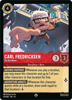 Carl Fredricksen, On the Move