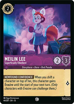Meilin Lee, Superficially Obedient