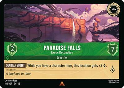 Paradise Falls, Exotic Destination