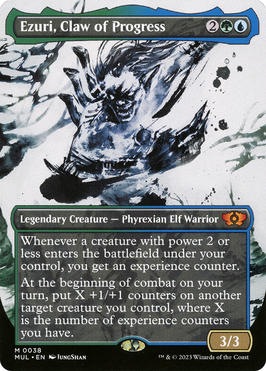 Ezuri, Claw of Progress (0038) (Borderless) (Showcase)