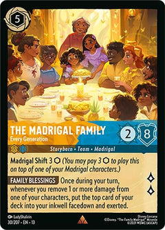 The Madrigal Family, Every Generation