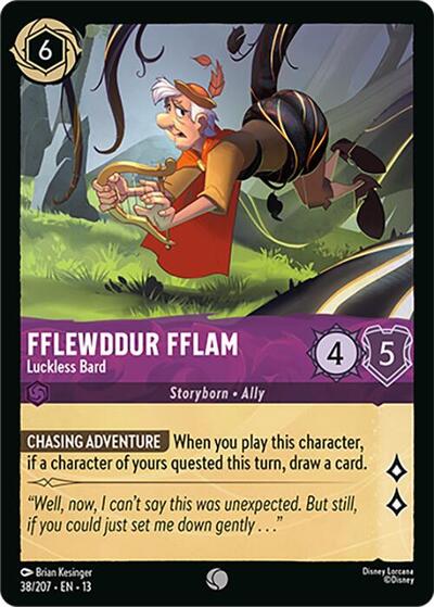 Fflewddur Fflam, Luckless Bard