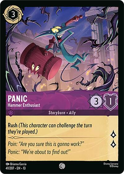 Panic, Hammer Enthusiast
