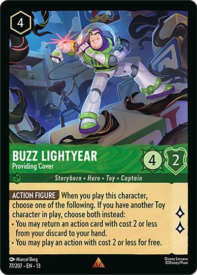 Buzz Lightyear, Providing Cover