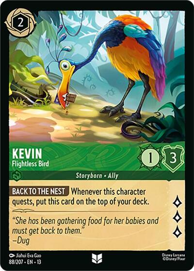 Kevin, Flightless Bird
