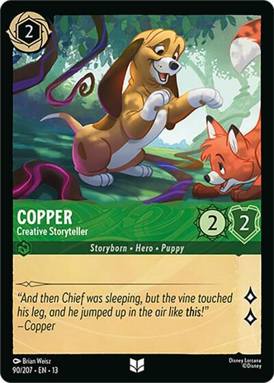 Copper, Creative Storyteller