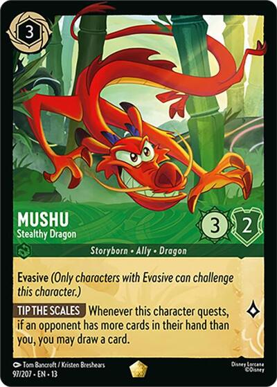 Mushu, Stealthy Dragon