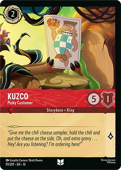 Kuzco, Picky Customer