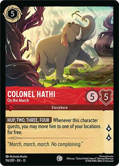 Colonel Hathi, On the March