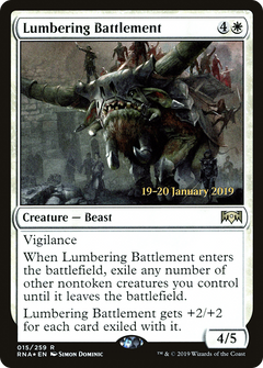 Lumbering Battlement (015) (Prerelease) - Foil