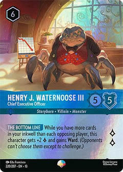 Henry J. Waternoose III, Chief Executive Officer