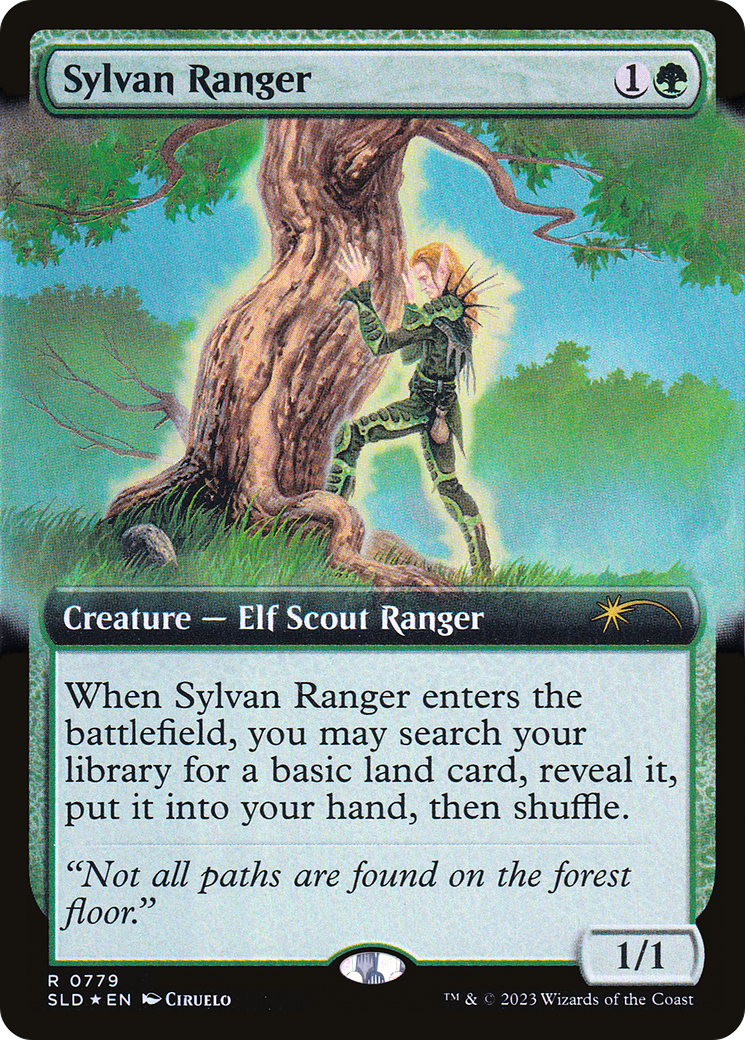 Sylvan Ranger (0779) (Extended Art) - Foil