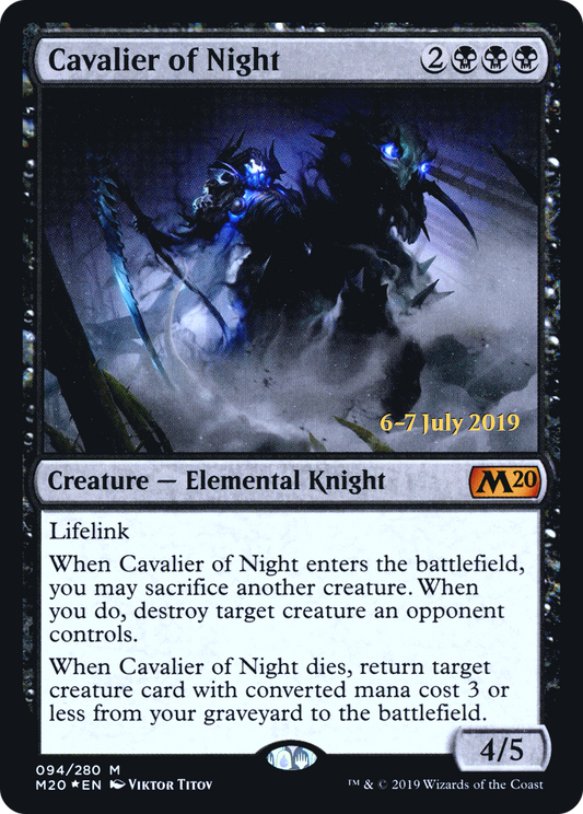 Cavalier of Night (094) (Prerelease) - Foil