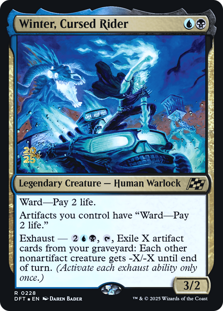 Winter, Cursed Rider (0228) (Prerelease) - Foil
