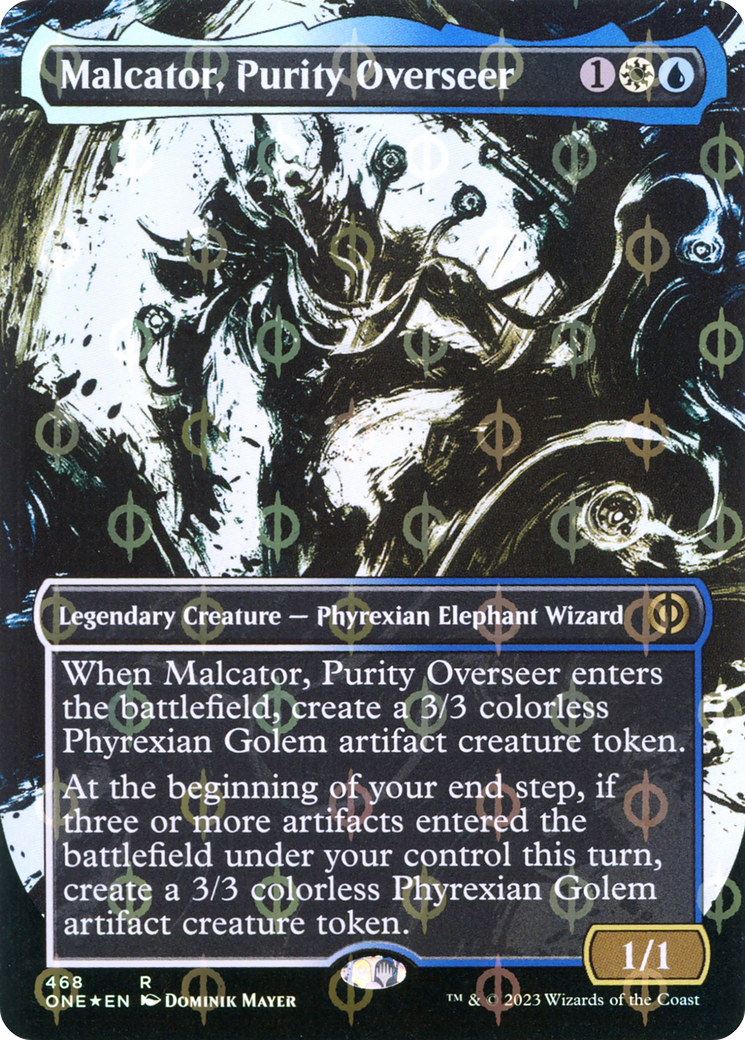 Malcator, Purity Overseer (468) (Borderless) (Showcase) - Compleat Foil