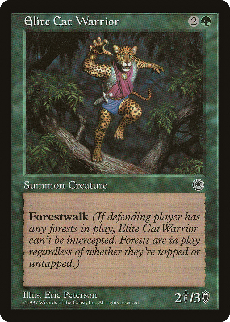Elite Cat Warrior (With Reminder Text)