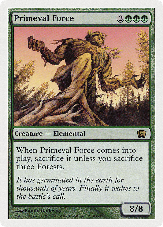 Primeval Force (8th Edition) (Oversized) (Box Topper Promo) (O8TH)