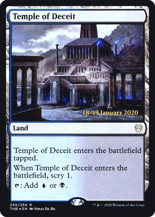 Temple of Deceit (245) (Prerelease) - Foil