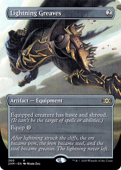 Lightning Greaves (360) (Borderless) - Foil