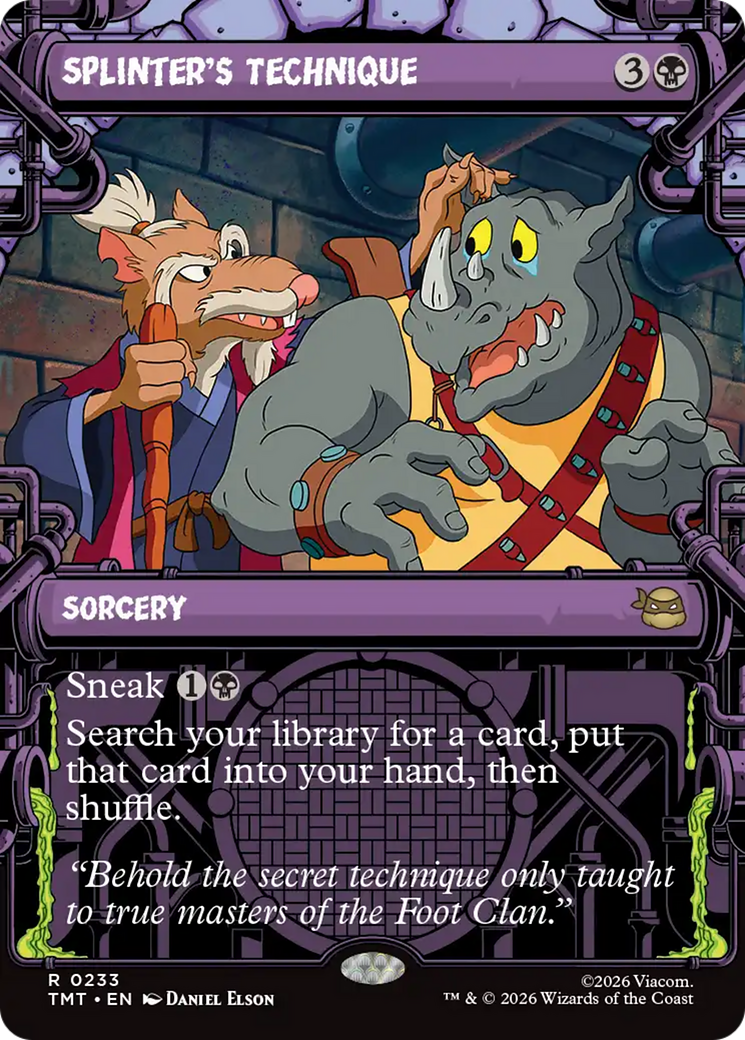 Splinter's Technique (0233) (Sewer Frame) (TMT)