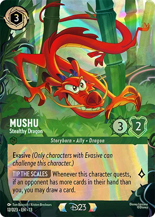 Mushu, Stealthy Dragon