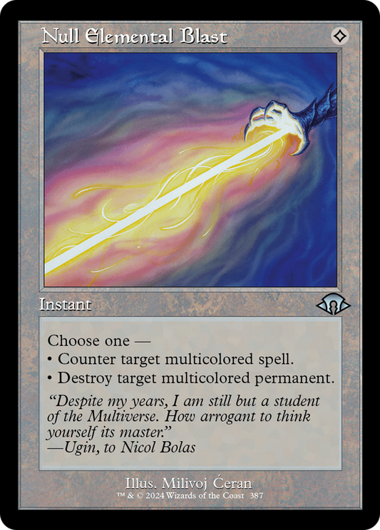 Null Elemental Blast (0387) (Retro Frame) - Foil