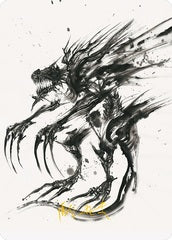 Phyrexian Obliterator (71/81) Art Card (AONE) - Gold-Stamped Signature