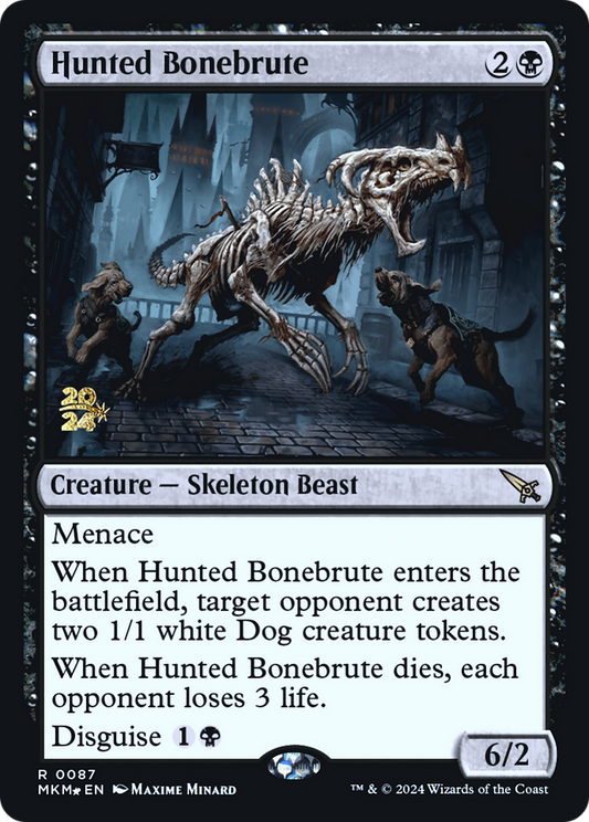 Hunted Bonebrute (0087) (Prerelease) - Foil