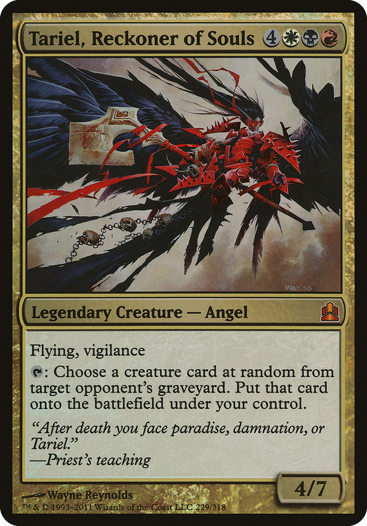 Tariel, Reckoner of Souls (Oversized) - Foil