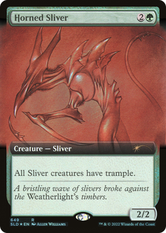 Horned Sliver (649) (Extended Art) - Foil